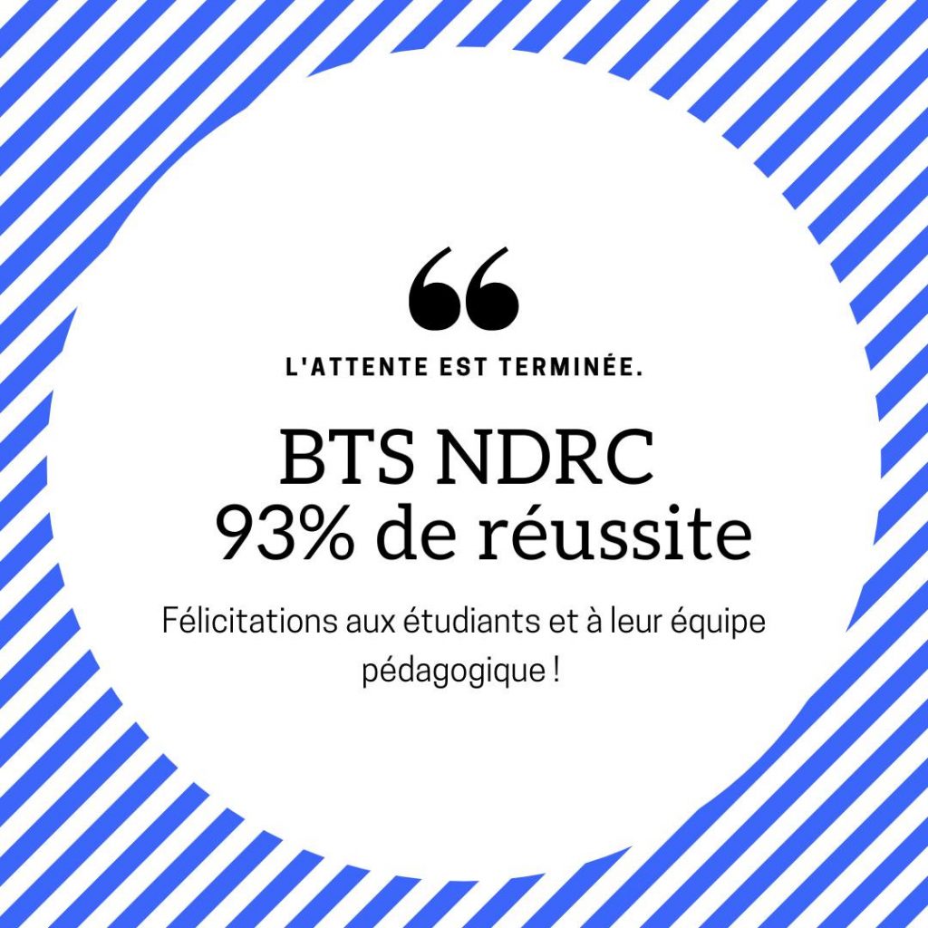 Réussite BTS NDRC Schuman metz voie scolaire